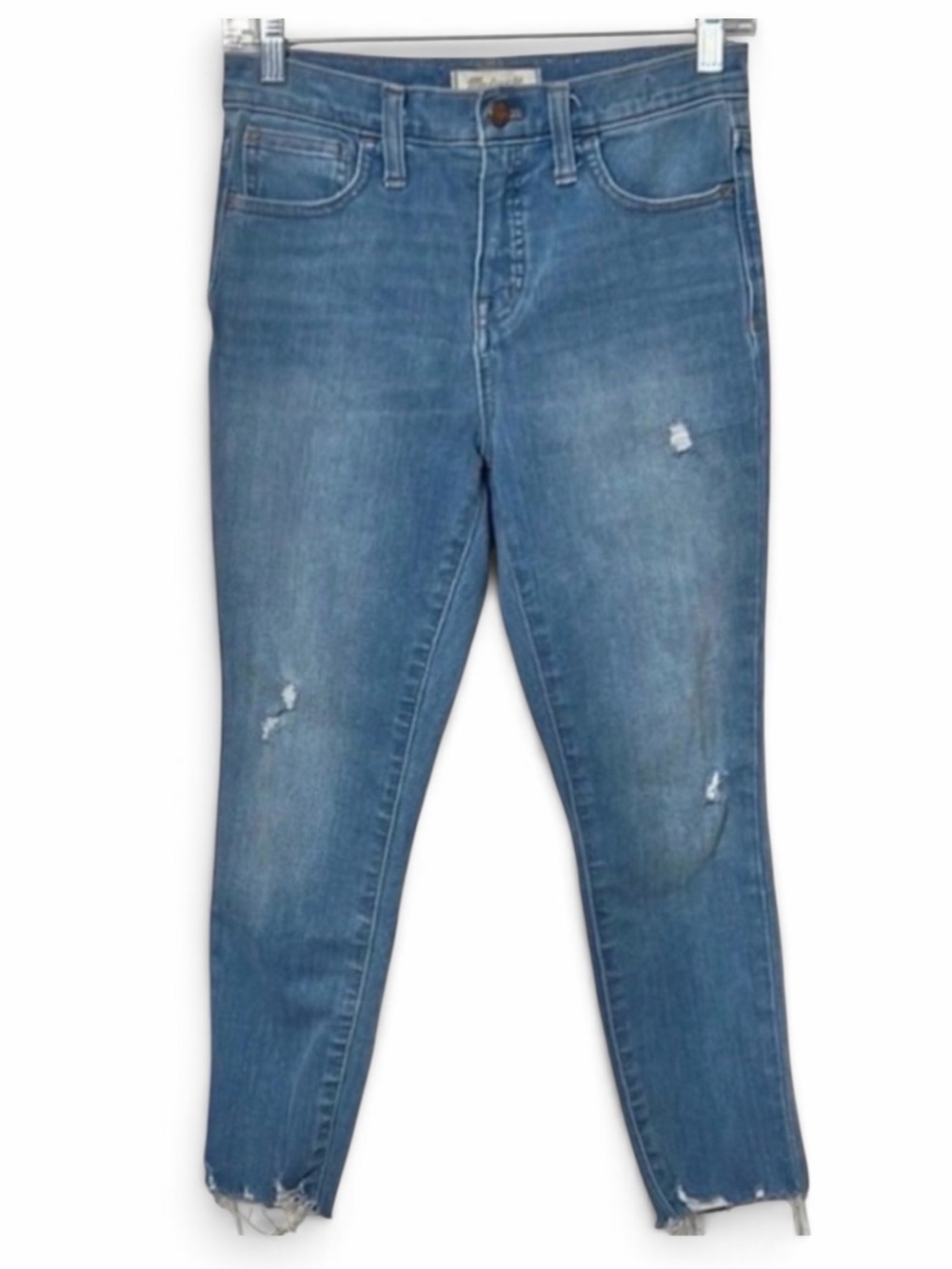 Madewell Distressed 10" High-Rise Jeggings Size 26P